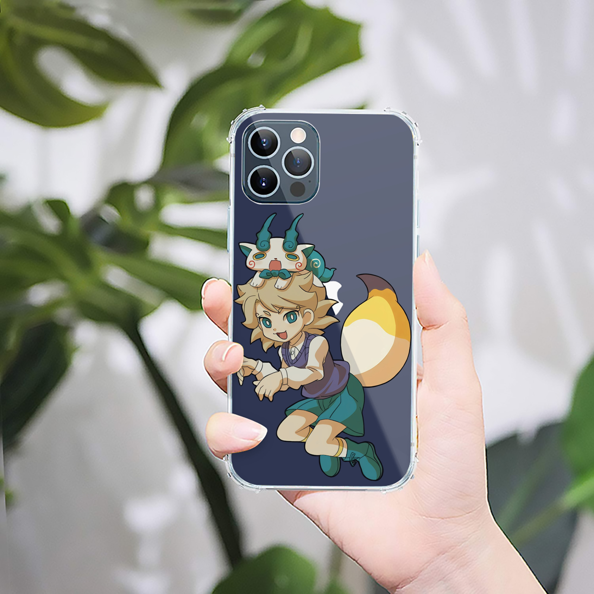 （画像用） 妖怪ウォッチ Yo-kai Watch 【iPhone 12シリーズ対応】透明スマホケース（クリアソフトケース）